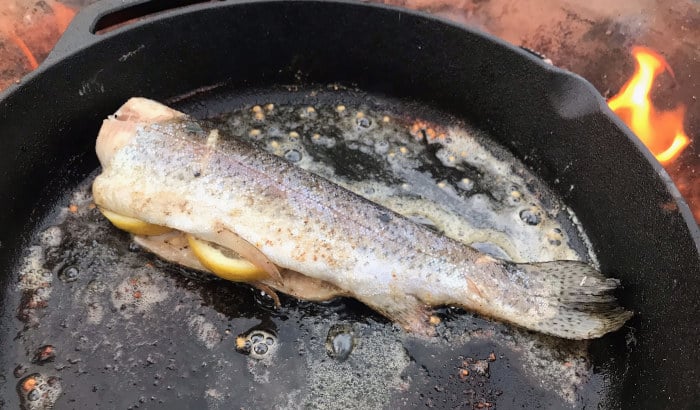 Pan Fried Rainbow Trout
