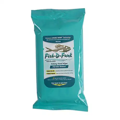 FISH-D-FUNK Odor Removal Wipes (30 Wipes per Pouch)